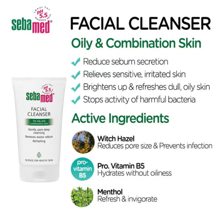 Sebamed Facial Cleanser For Oily & Combination Skin 150 ml