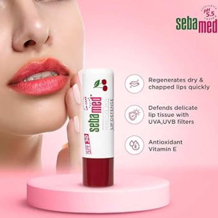 Sebamed Lip Defense Stick Cherry 4.8G