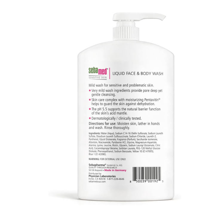 Sebamed Liquid Face & Body Wash 1000 ml