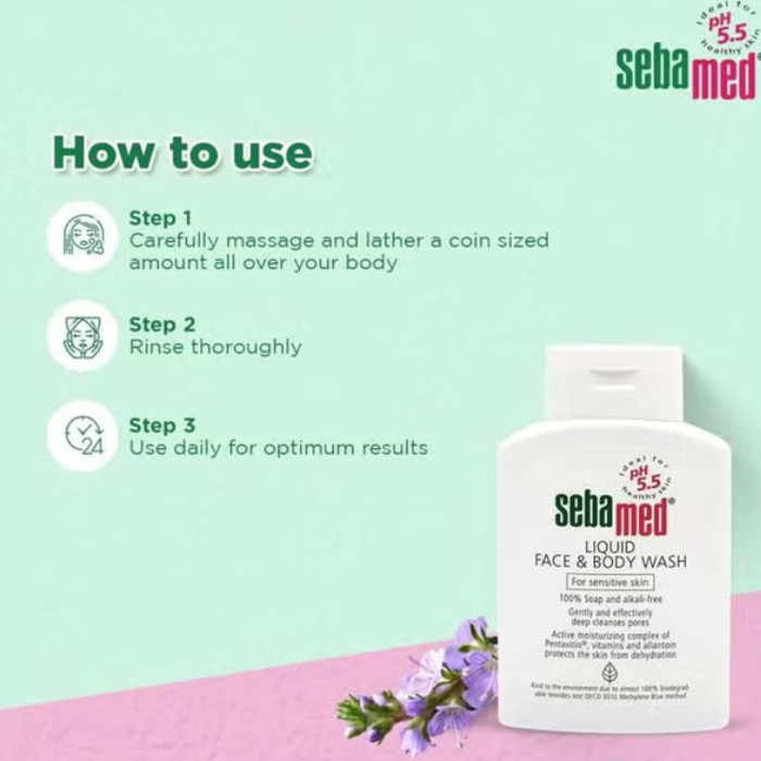 Sebamed Liquid Face & Body Wash 500 ml
