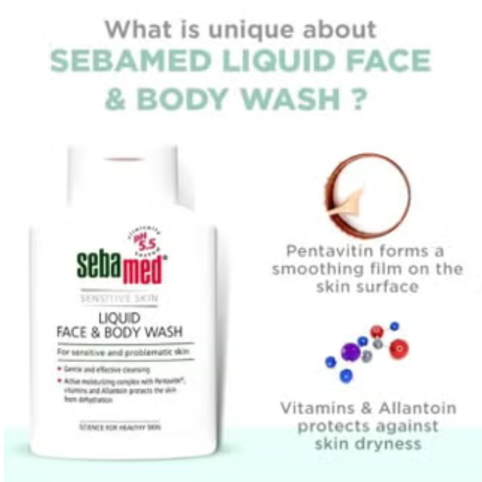 Sebamed Liquid Face & Body Wash 500 ml
