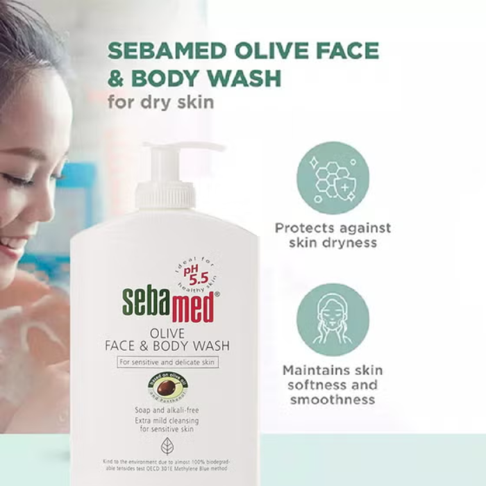 Sebamed Olive Face & Body Wash 400  ml