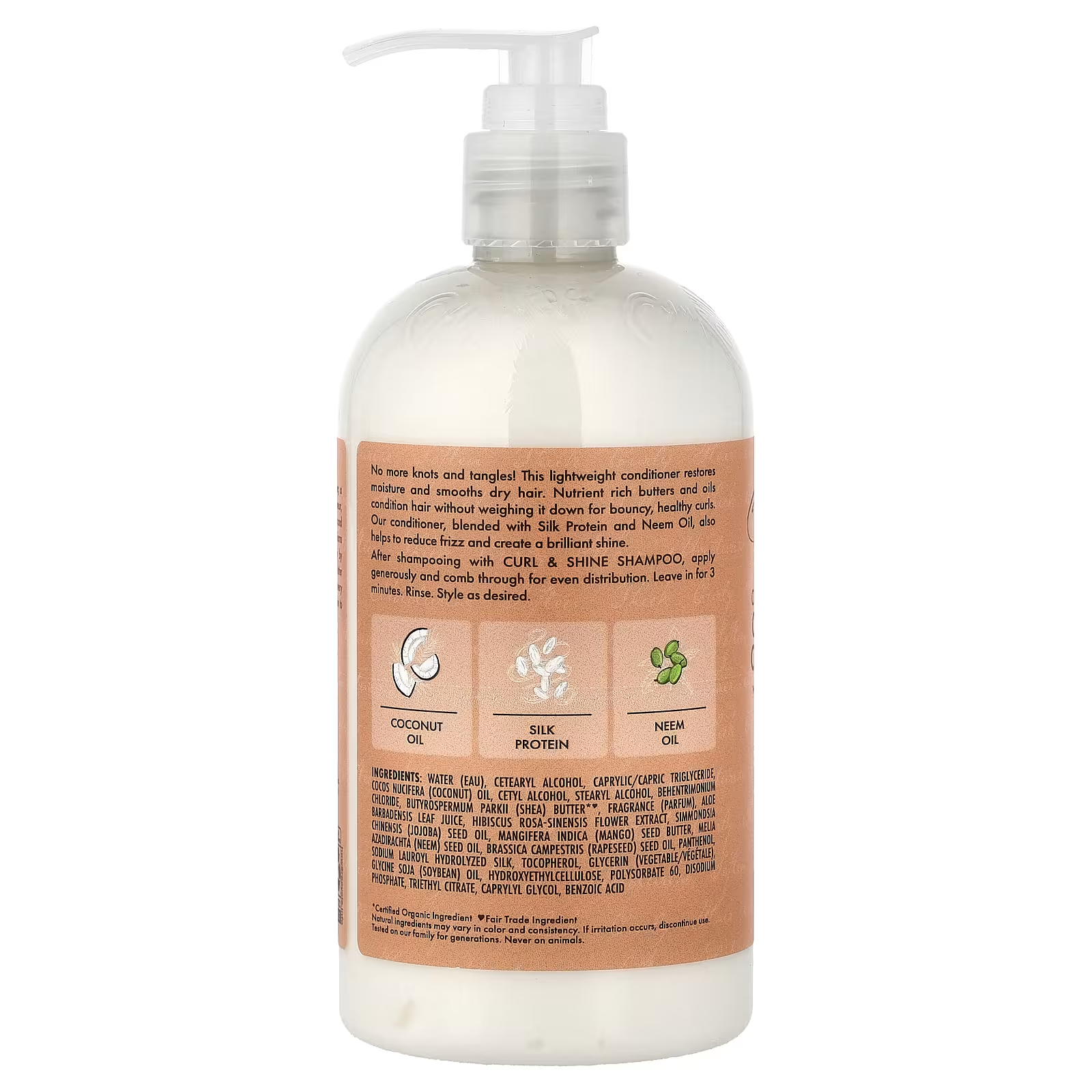 Shea Moisture Coconut and Hibiscus Curl Conditioner, Hydrating Curl and Shine Hair Care, 384ml