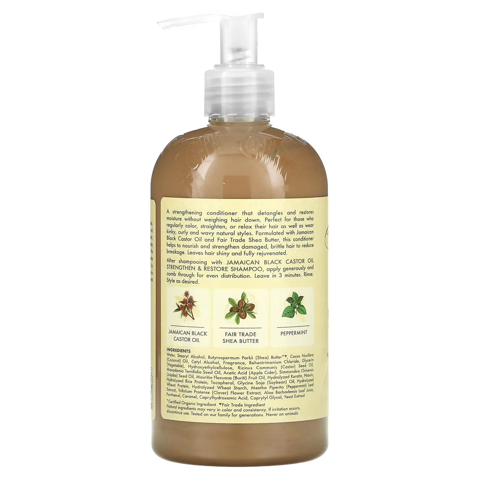 Shea Moisture Jamaican Black Castor Oil Conditioner, Strengthen, Restore and Deeply Nourish Hair, 384ml