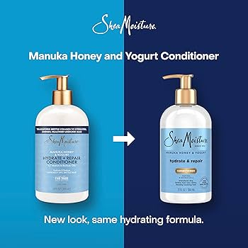 Shea Moisture Manuka Honey and Yogurt Conditioner, Hydrate and Repair Moisturizing Hair Care, 384ml