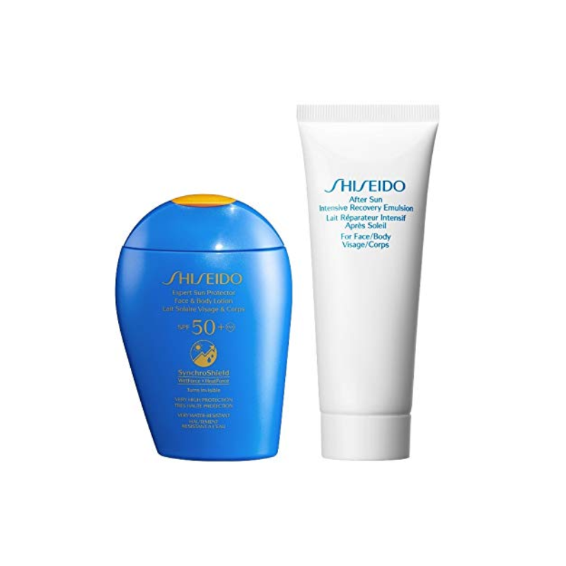 شيسيدو إكسبرت صن (SPF50+) 150 مل + أفتر صن 75 مل طقم هدية