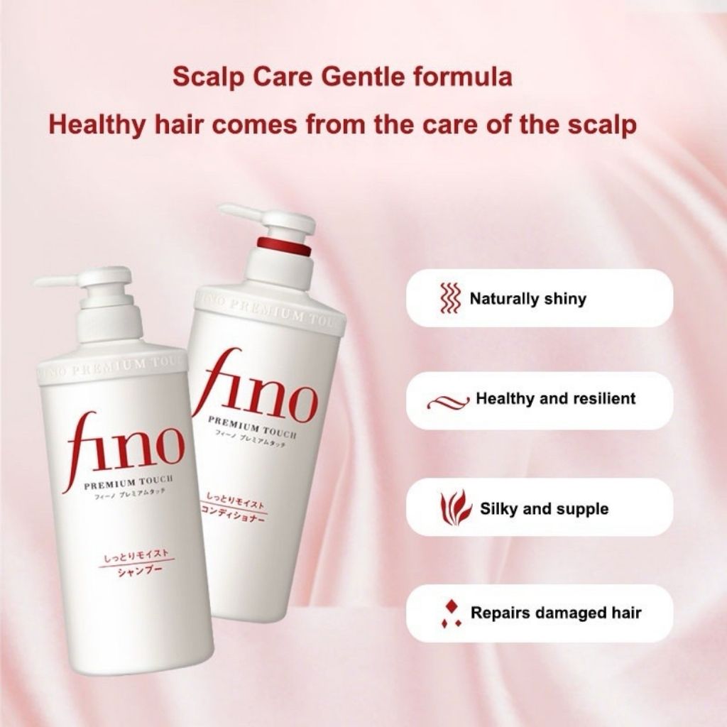 Shiseido Fino Premium Touch Beauty Serum Conditioner, Deep Repair & Hydration for Dry, Damaged Hair -  550ml