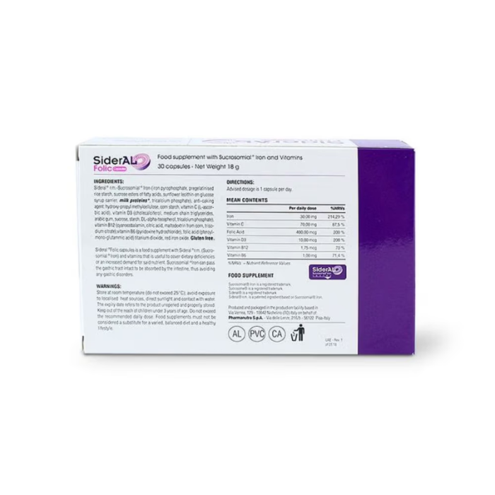 Sideral Folic Capsule 30's