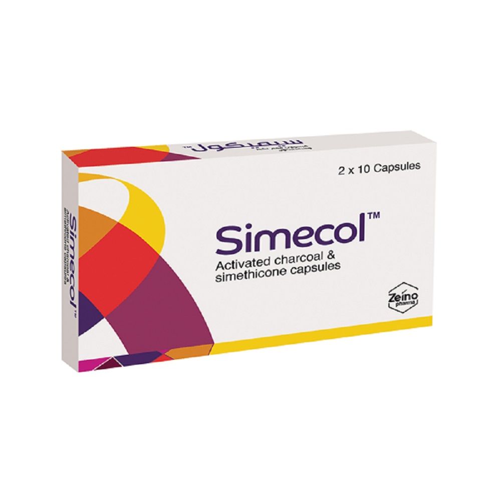 Simecol Hard Gelatin Capsules 20s