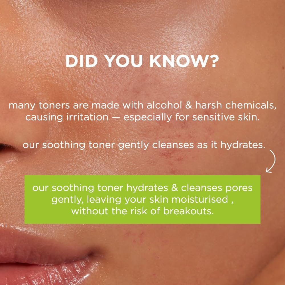 Simple Kind to Skin Soothing Vegan, Gentle, pH-Balancing Facial Toner for Sensitive Skin 200ml