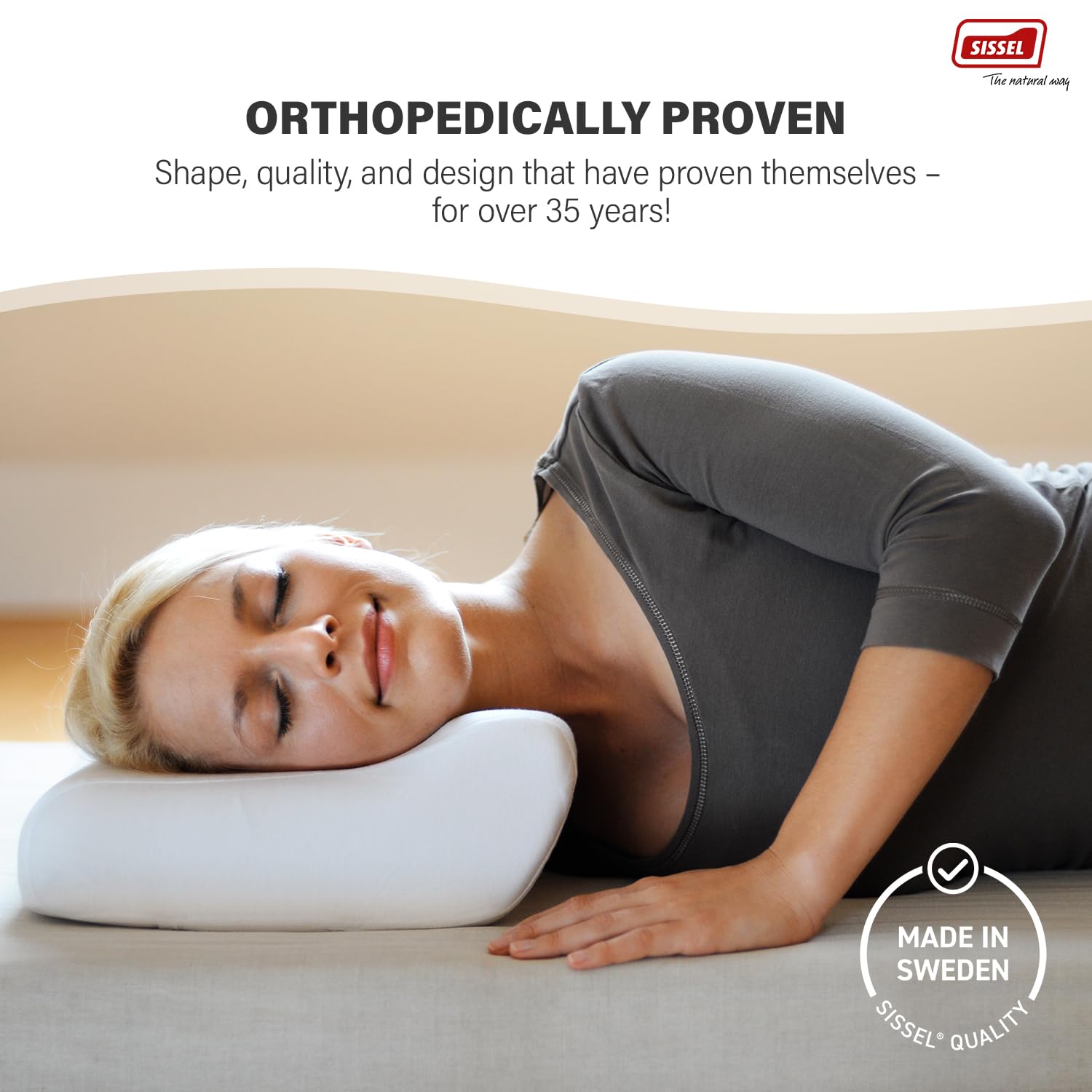 Sissel Classic Orthopedic Pillow Large With Cover