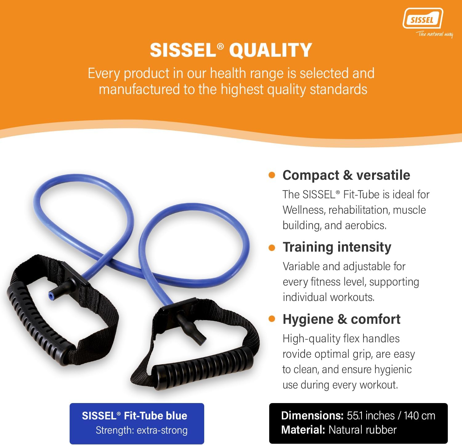 Sissel Fit Tube Blue Extra-Strong Incl Showbox