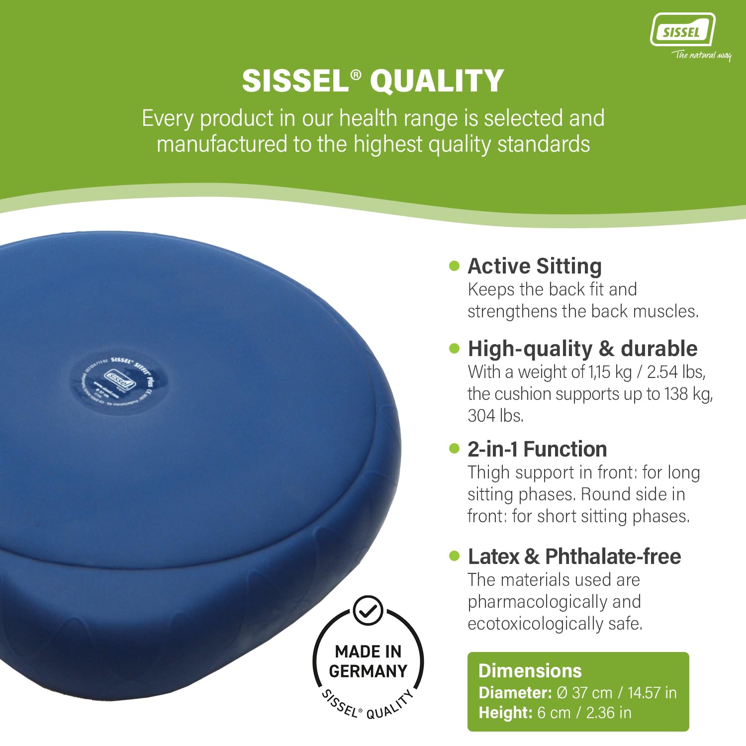 Sissel Sitfit Plus With Pump Blue