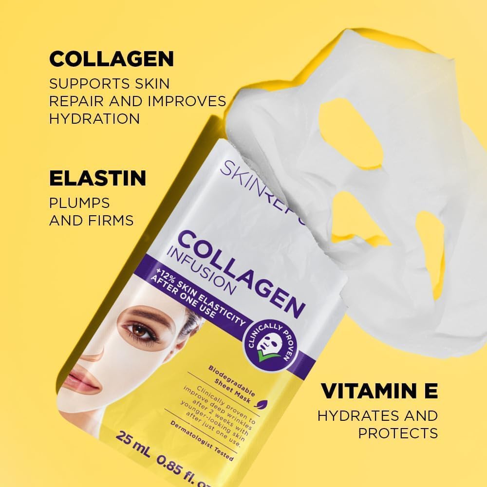 Skin Republic Collagen Serum Face Mask Sheet 25ml