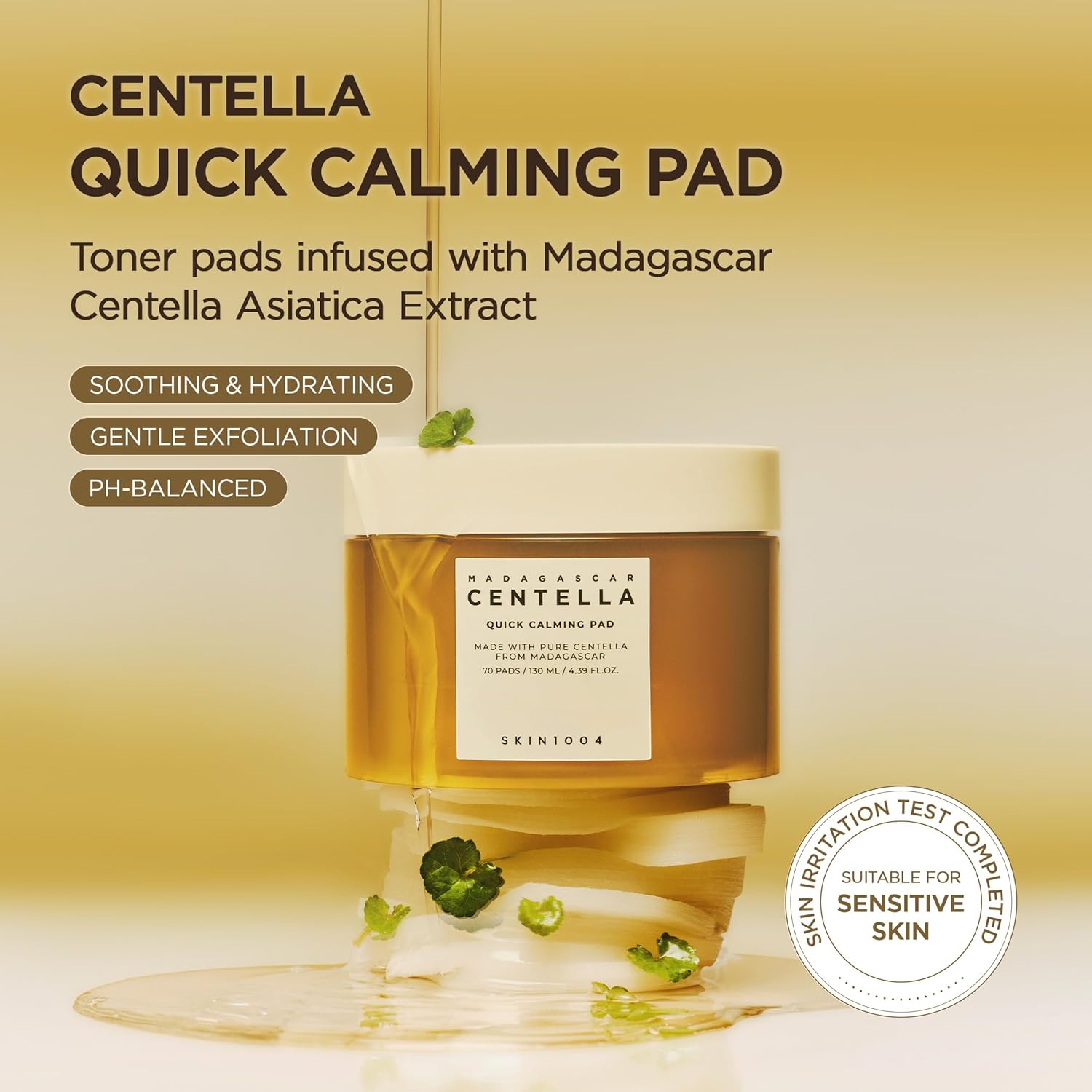 Skin1004 Centella Quick Calming Pad 130ml 70s