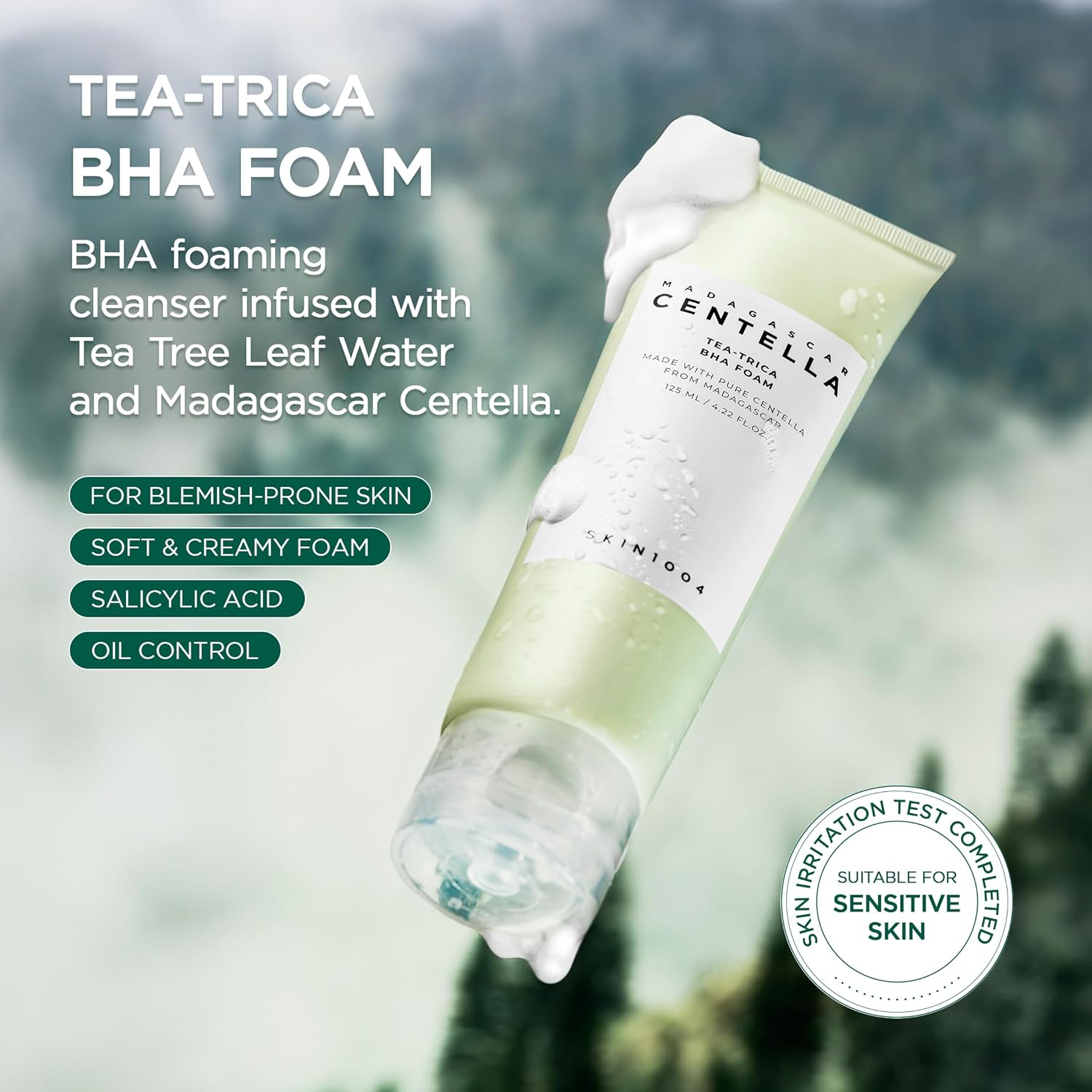 Skin1004 Centella Tea-Trica BHA Foam 125ml