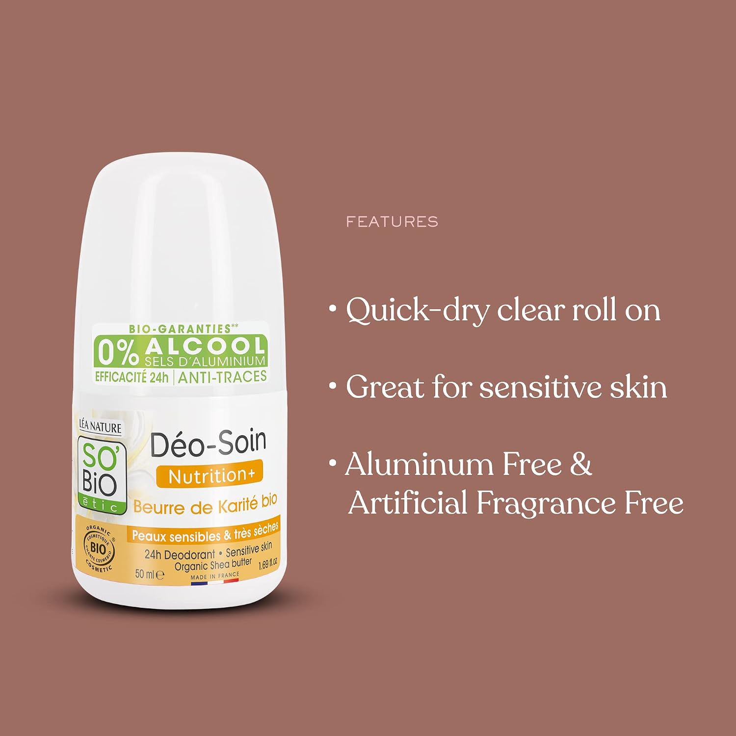 So Bio Etic Organic 24H Deodorant Shea Butter 50ml