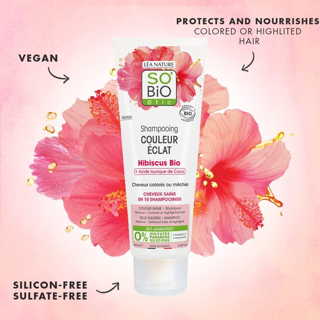 So Bio Etic Organic Hibiscus Color Shine Shampoo 250ml