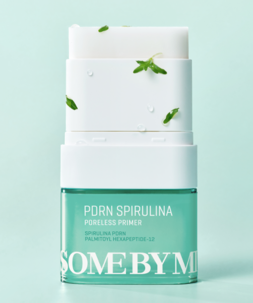Some By Mi PDRN Spirulina Poreless Primer Stick, Matte Finish, Pore Blurring and Sebum Control, 10g