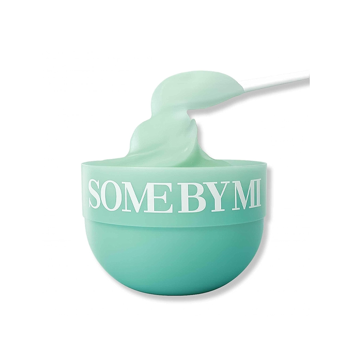 Some By Mi PDRN Spirulina Soothing Mask 1g, Cooling Sherbet Wash-Off Mask for Calm, Hydrated Skin, 10 Sticks