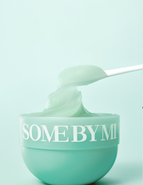 Some By Mi PDRN Spirulina Soothing Mask 1g, Cooling Sherbet Wash-Off Mask for Calm, Hydrated Skin, 10 Sticks
