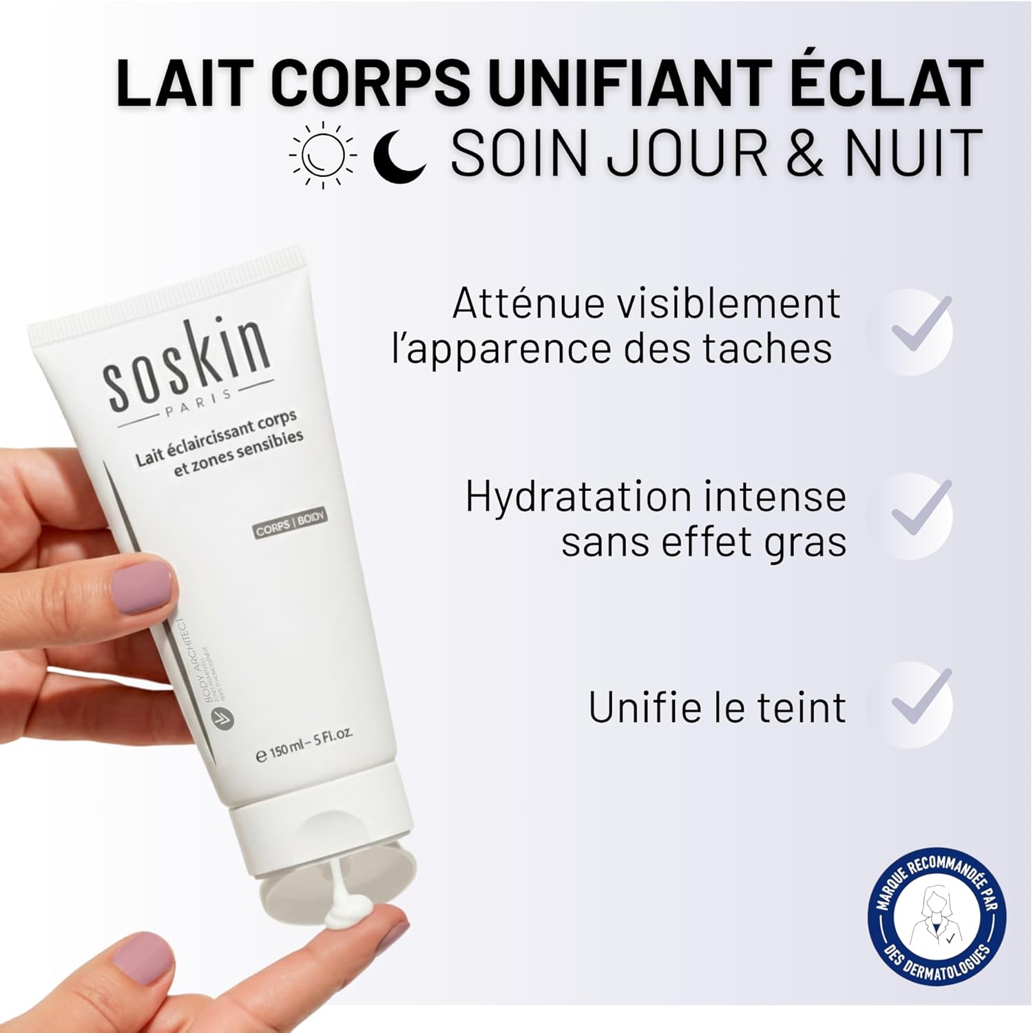 Soskin Body Architect Whitening Body Lotion And Sensitive Area 150 ml