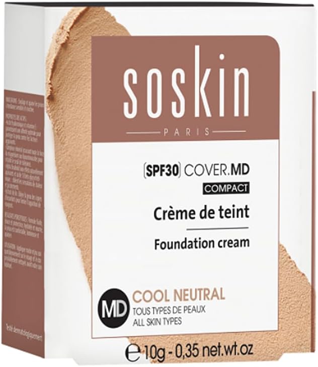Soskin R+ Cover MD Compact Foundation Cool Neutral 10g