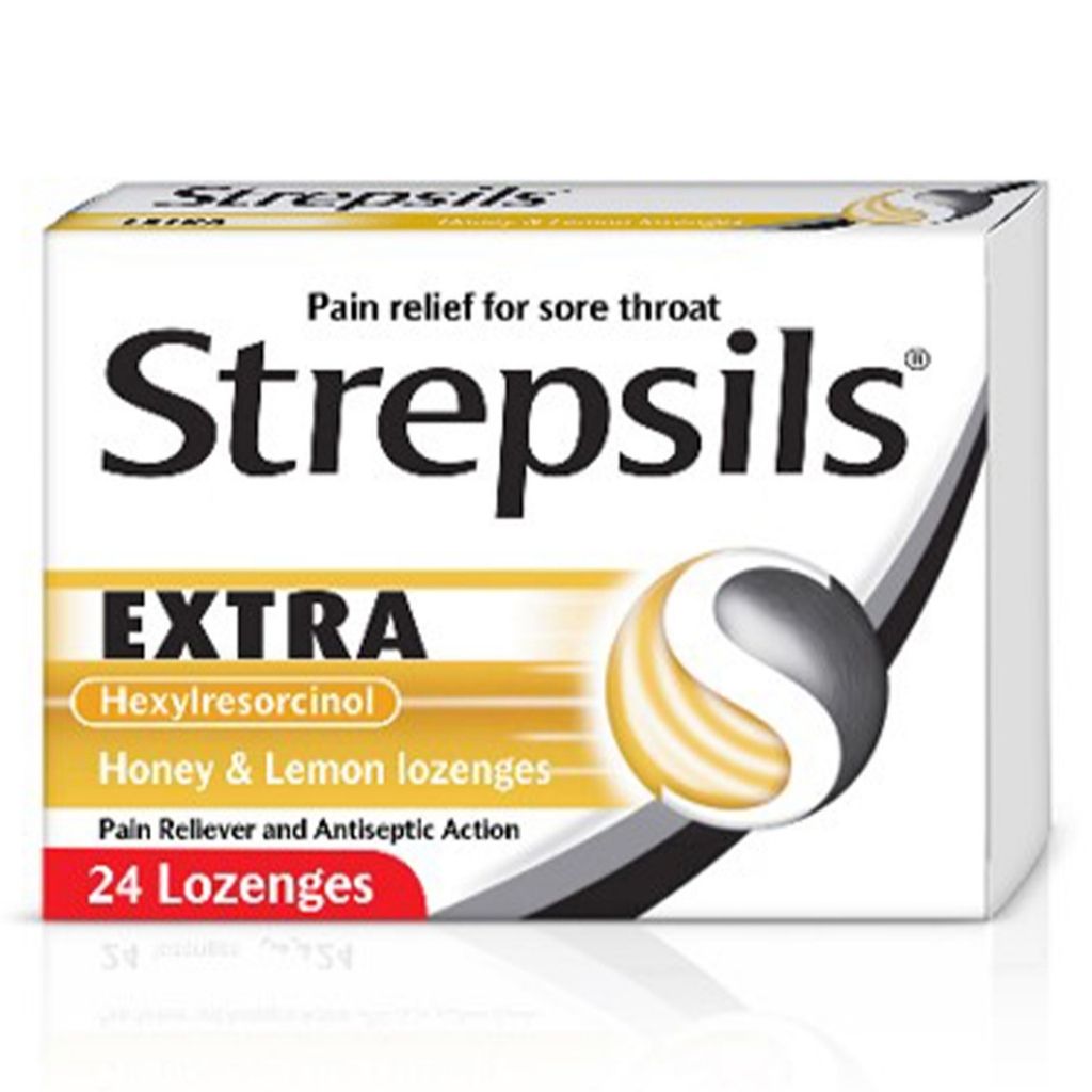 Strepsils Extra Honey & Lemon Lozenges 24s