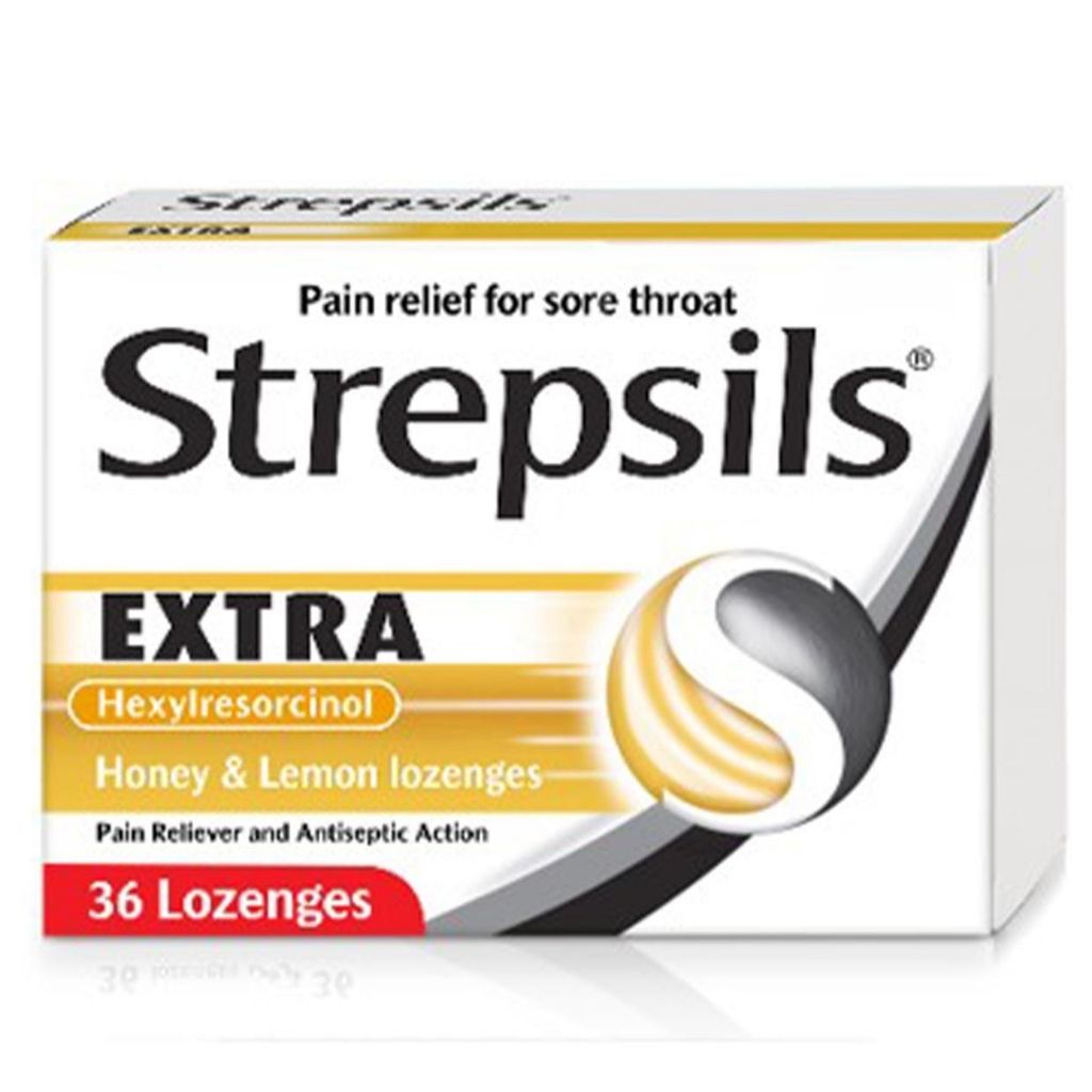 Strepsils Extra Honey & Lemon Lozenges 36s