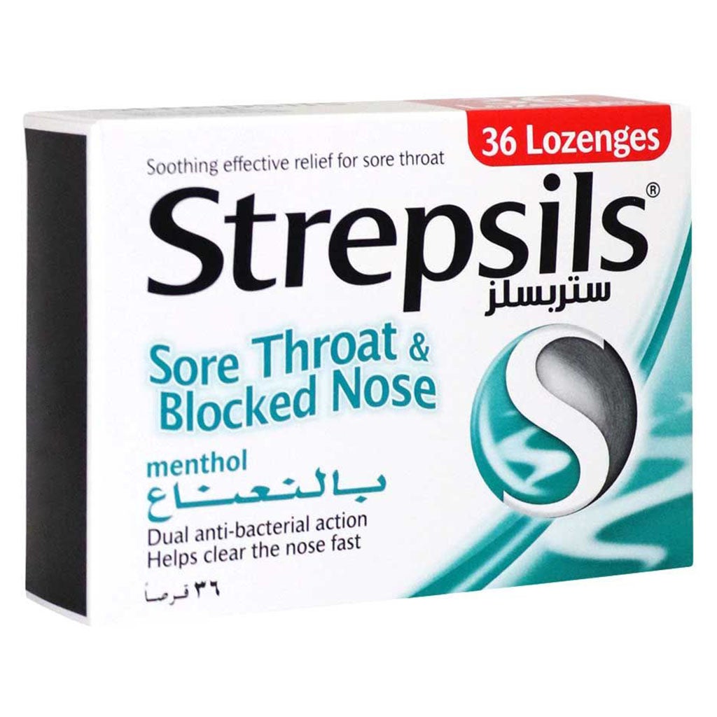 Strepsils Sore Throat Block Nose Lozenges 36s