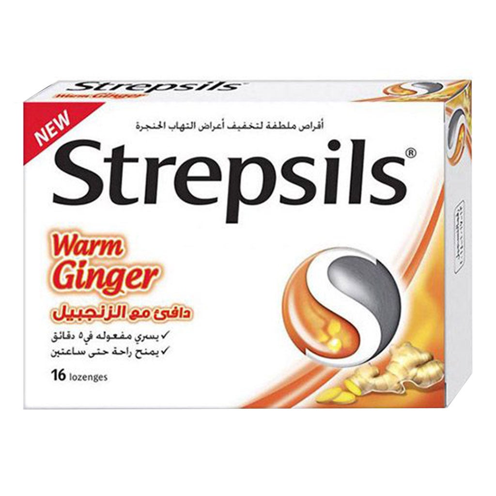 Strepsils Warm Ginger Lozenges 16's