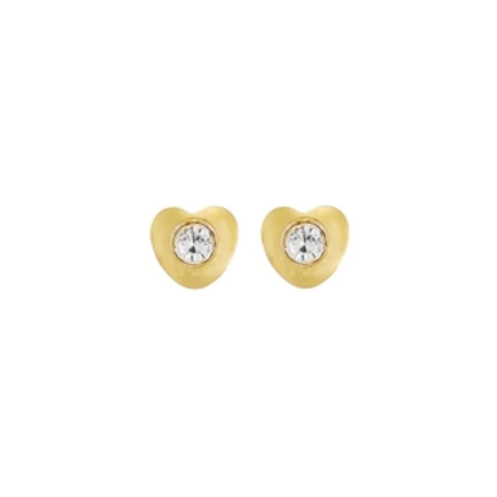 استودكس سيل حلقان مطلية بالذهب هيرلايت كريستال R502Y4
