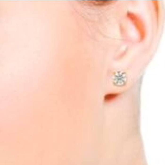 Studex Gold Plated Regular Tiffany AB Crystal Card R115y