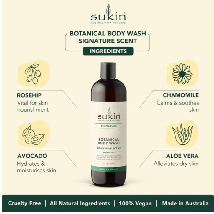 Sukin Botanical Body Wash 500 ml