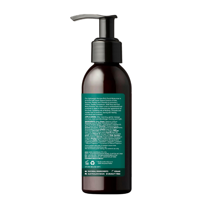 Sukin Supergreens Nutrient Rich Facial Moisturiser 125ml