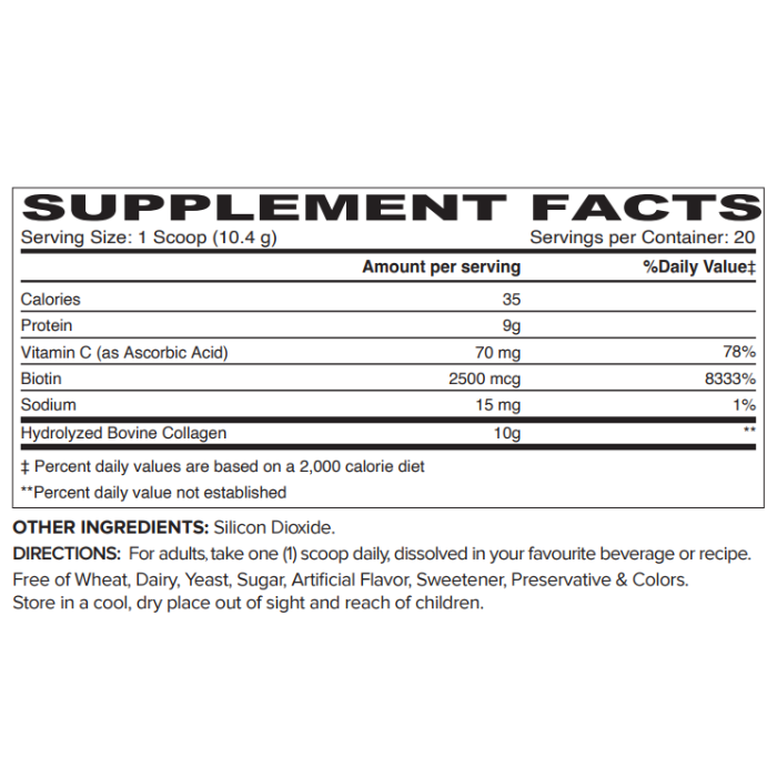 Sunshine Nutrition Collagen Max With Vitamin C& Biotin 7.3oz