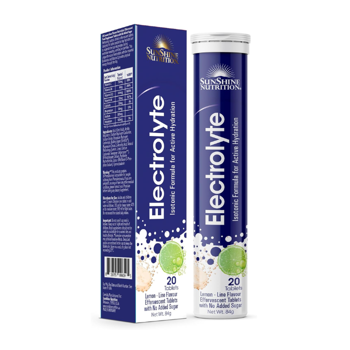 Sunshine Nutrition Isotonic Electrolyte Effervescent 20 Tablets Value Pack