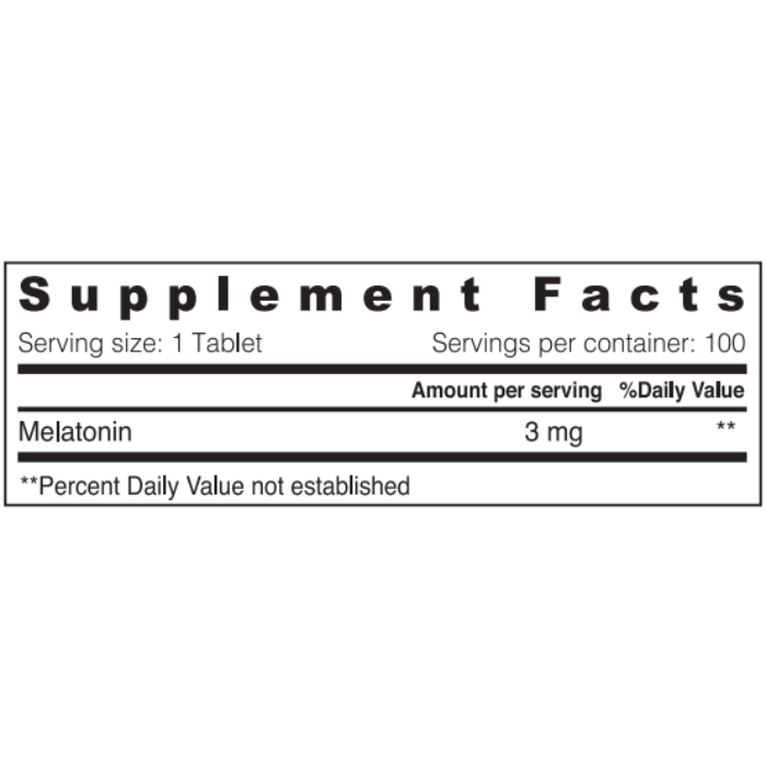 Sunshine Nutrition Melatonin 3mg – Natural Sleep Aid for Deep Rest, Relaxation & Immune Support – 100 Tablets