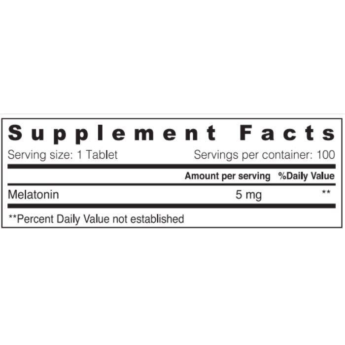 Sunshine Nutrition Melatonin 5mg 100 Tabs