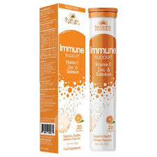 Sunshine Nutrition Vitamin C 1000mg Orange Effervescent 3 X 20 Packs