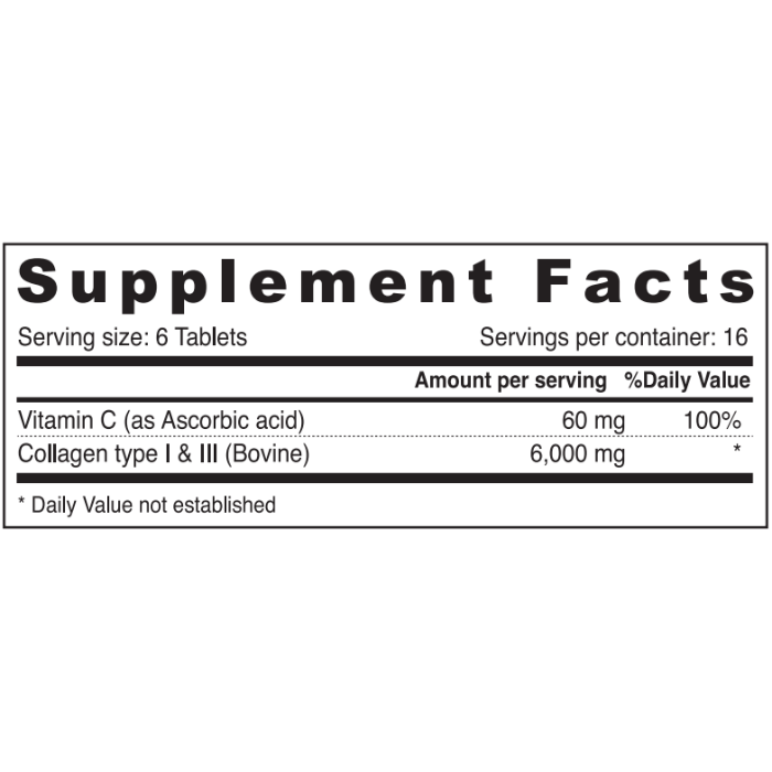 Sunshine Nutrition Advanced Collagen + Vitamin C – Type I & III Hydrolyzed Collagen for Skin, Hair, Joints & Bones – 100 Tablets