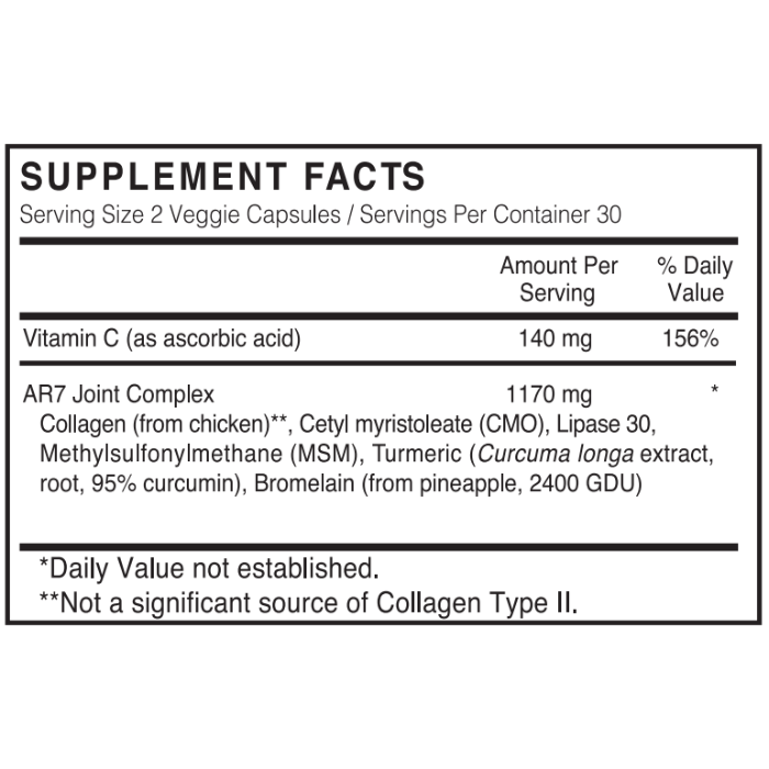 Sunshine Nutrition Arthro-7 Vegetable Capsule 60's