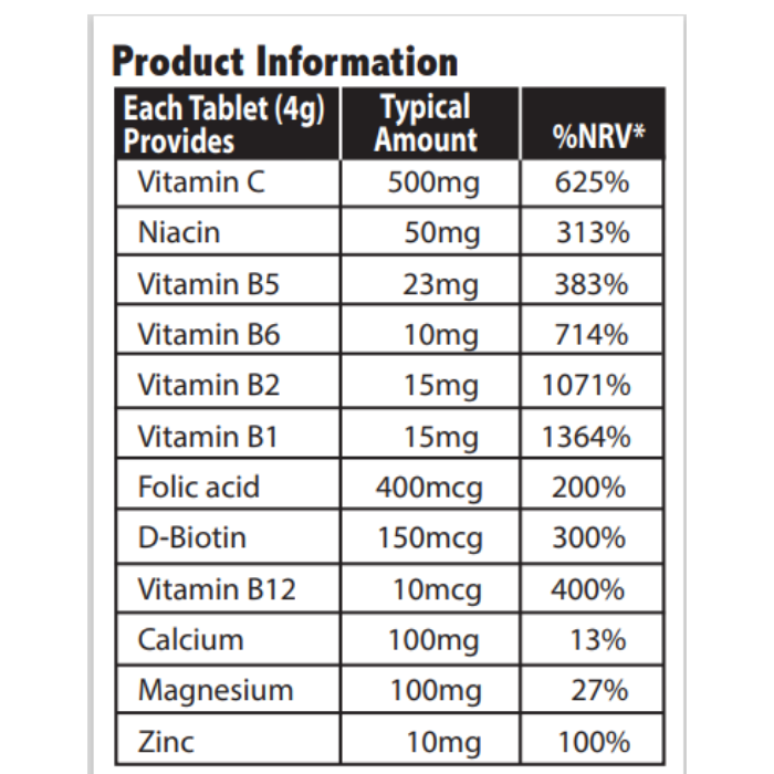 Sunshine Nutrition Calcium + Mag + Zinc Effervescent 20 Tablets