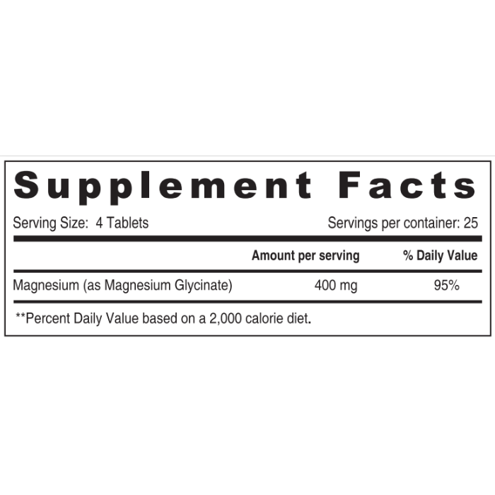 Sunshine Nutrition Chelated Magnesium 400mg Tablet 100's
