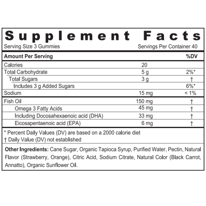 Sunshine Nutrition Cool Gummies Kids Omega 3 With Dha/Epa 120's