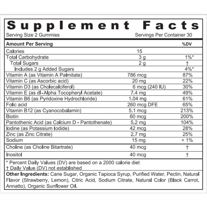 Sunshine Nutrition Cool Gummies Kids Vegan Multivitamin+Minerals 120's