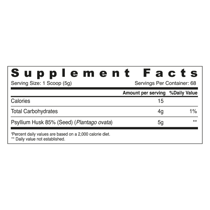 Sunshine Nutrition Psyllium Daily Fibre, Natural Soluble for Digestive Health & Regularity, 340g