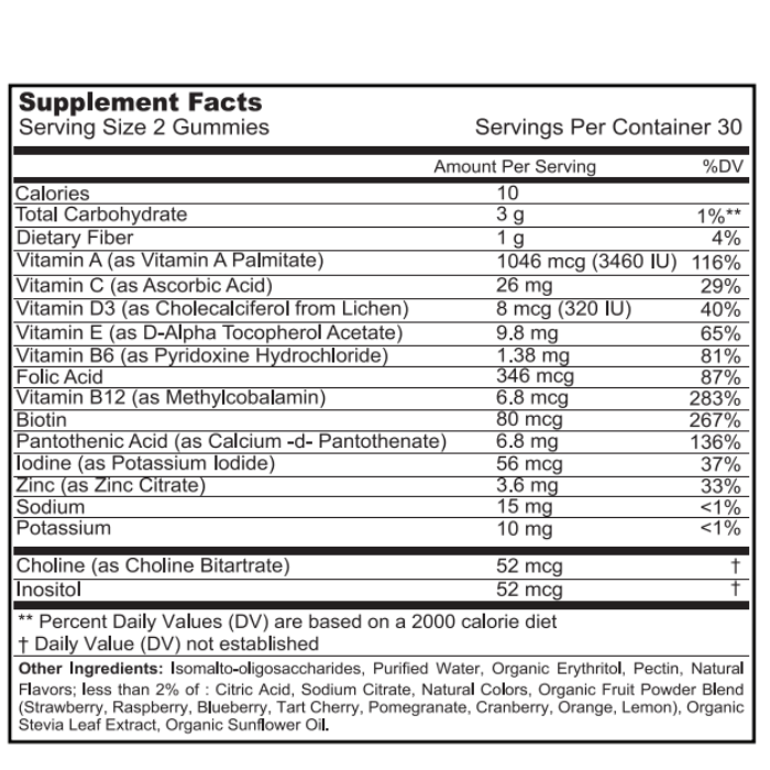 Sunshine Nutrition Good Gummies Multivitamins Gummies 60's