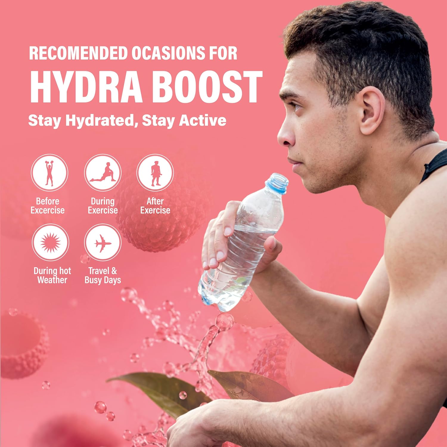 Sunshine Nutrition Hydra Boost Lychee 4G 20s