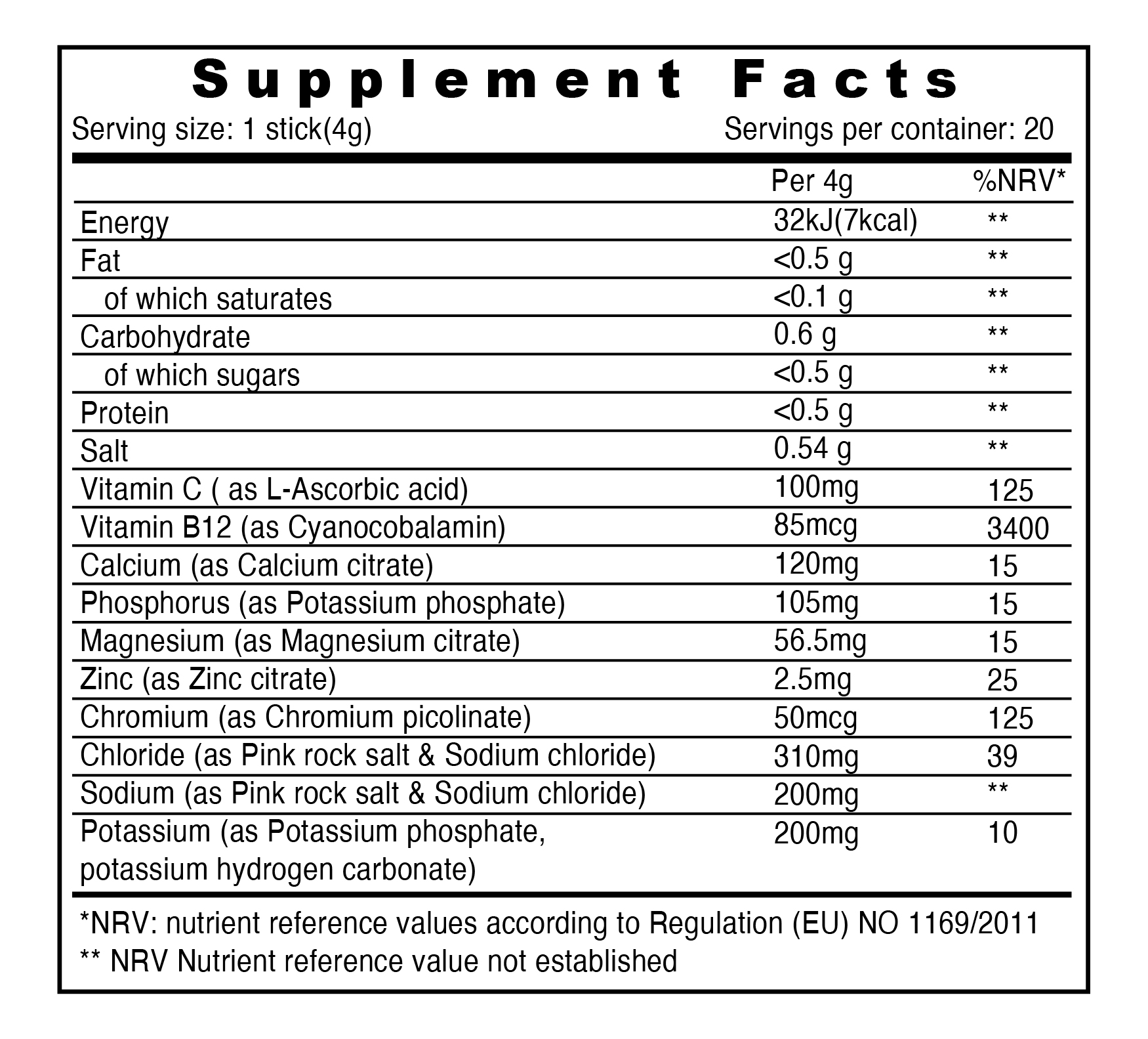 Sunshine Nutrition Hydra Boost Orange 4G 20s